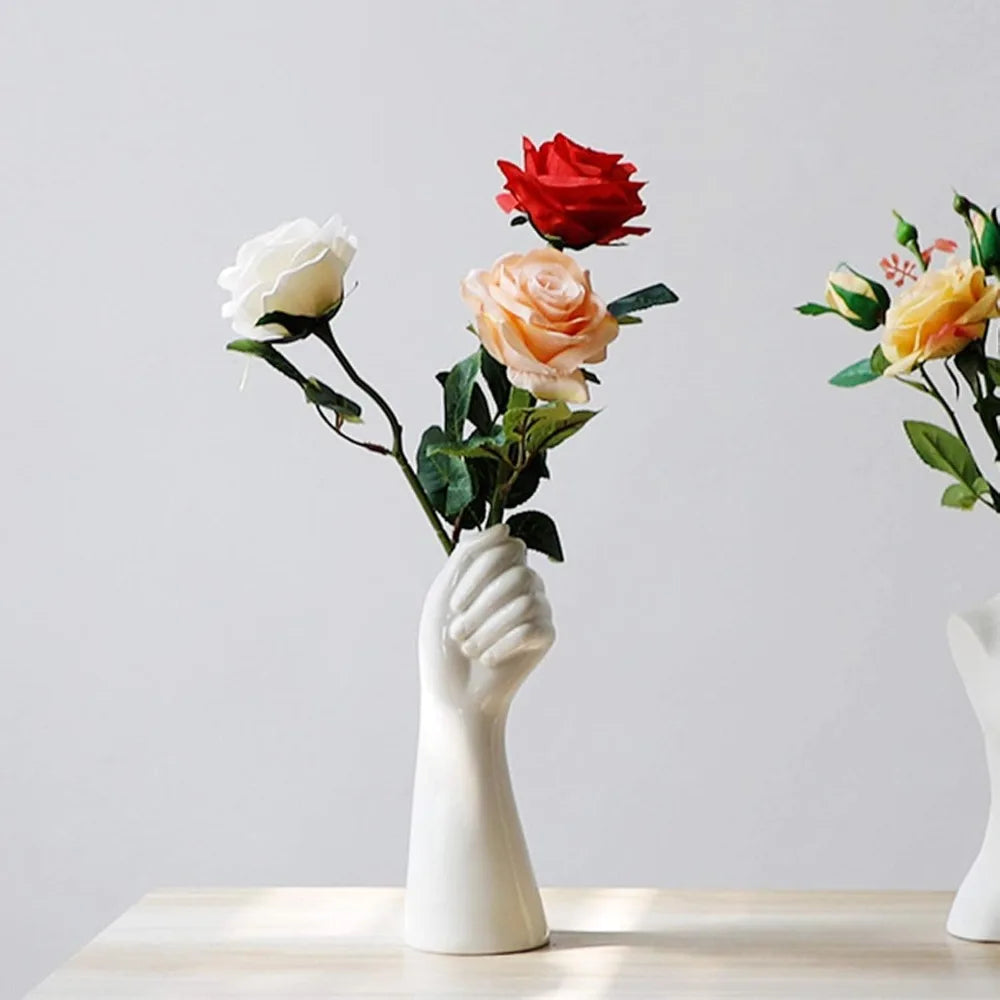 Modern Ceramic Flower Vase Hand