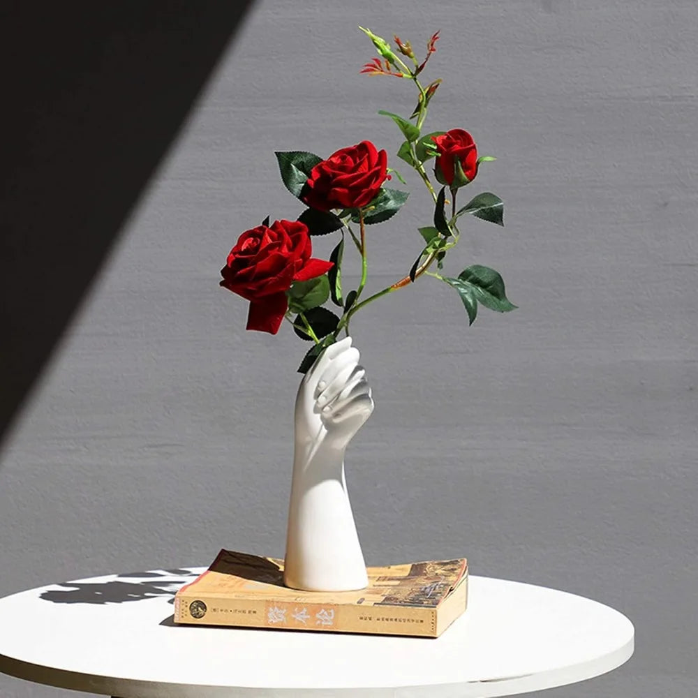 Modern Ceramic Flower Vase Hand